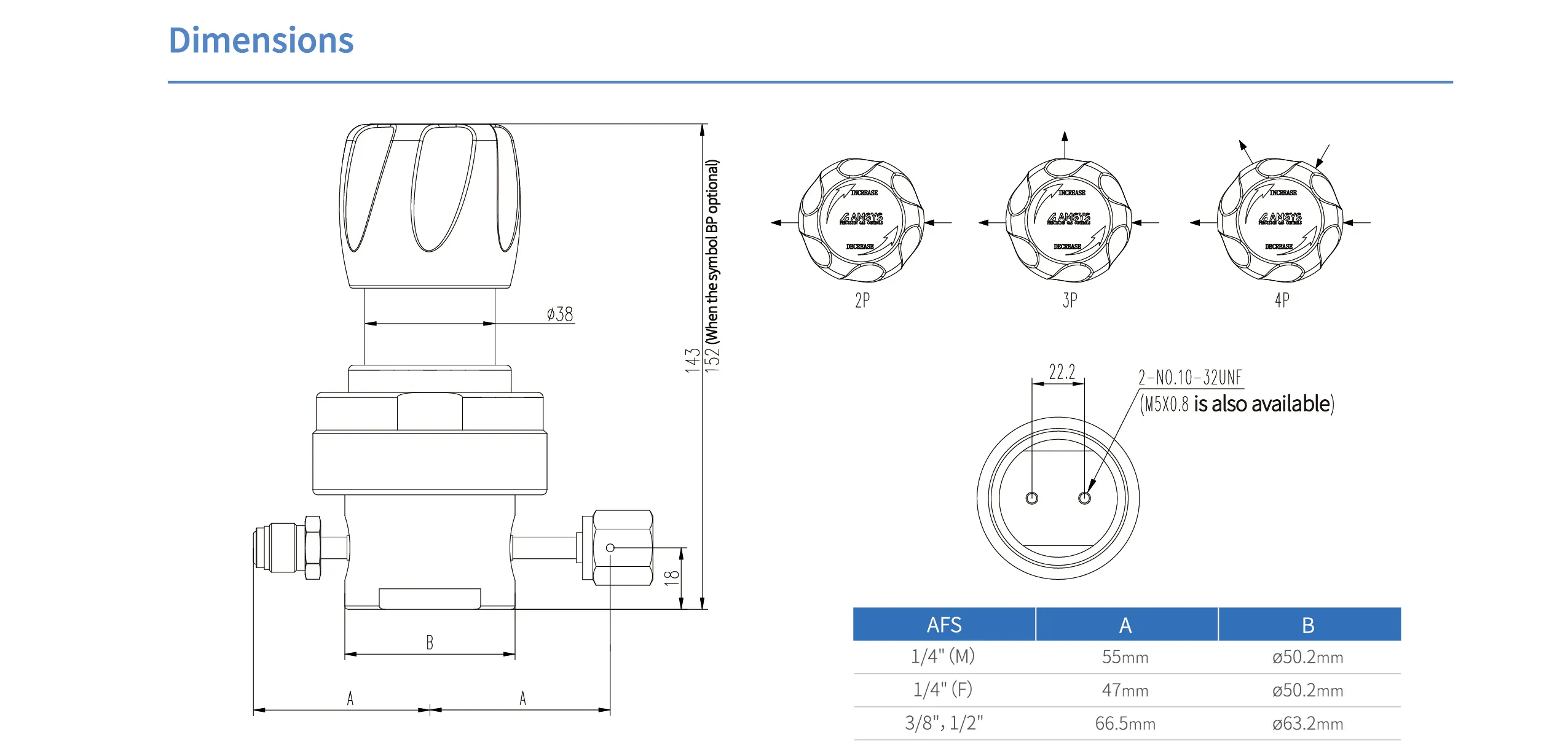 Регулятор AMFLO UHP AU24 Материал: Код Z (Body,Poppet, Nozzle,Diaphragm,Gland-SUS316L,Seat: PCTFE) ; Поверхность 0.13 um; 3х портовый с манометром, вх. давл. 159 бар, CV-0.45