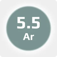 Аргон (Ar) 5.5 (99,9995%) в баллоне 50л 300бар, соединение  G3/4 (DIN 9)