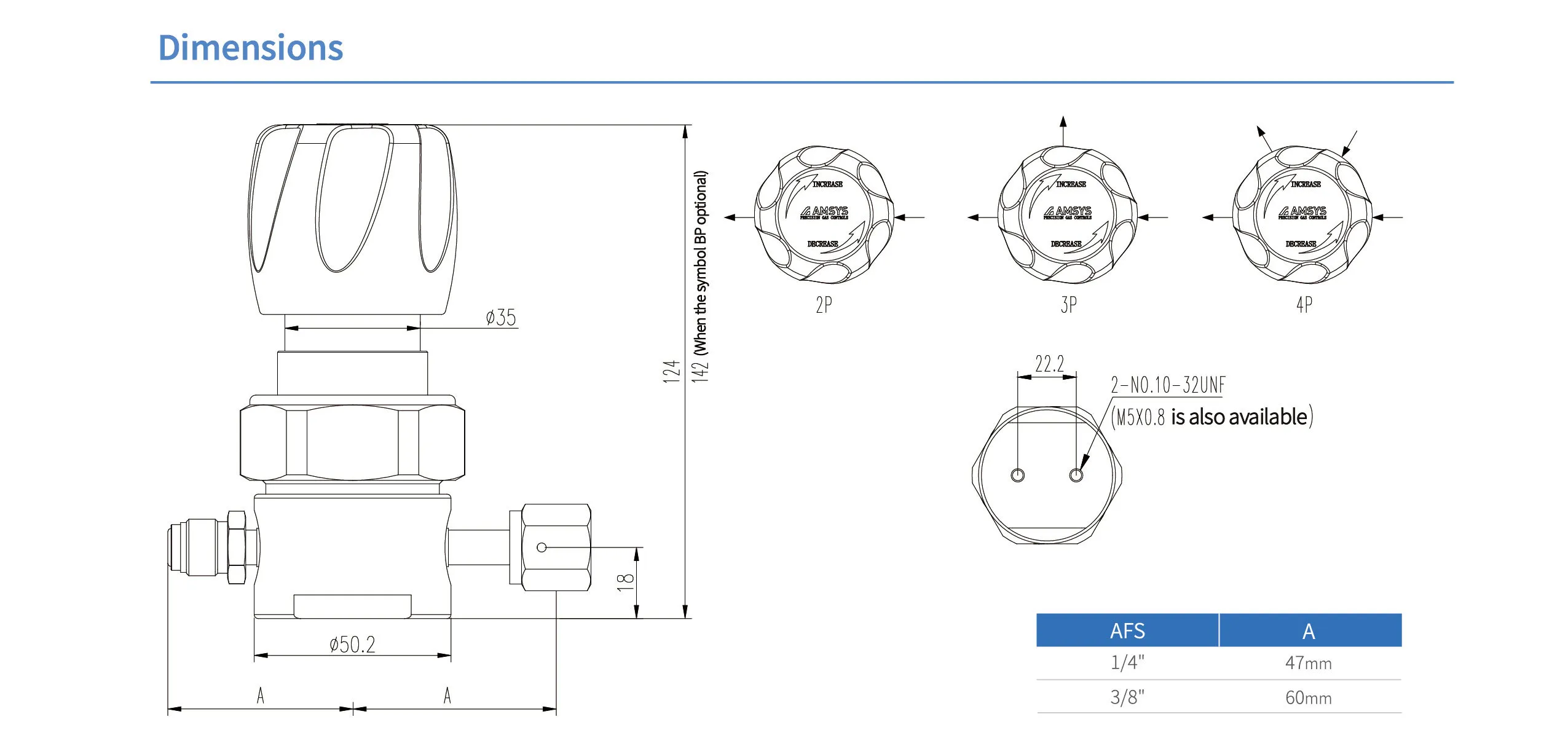 Регулятор AMFLO UHP AU21 Материал: Код Z (Body,Poppet, Nozzle,Diaphragm,Gland-SUS316L,Seat: PCTFE) ; Поверхность 0.13 um; 2х портовый, CV-0.09