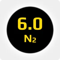 Азот (N2) 6.0 (99,9999%) в баллоне 10л 150 бар, соединение  G 3-4 (DIN 9)