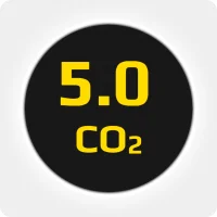 Углекислота (СO2) высокой чистоты 5.0 (99,999%) в баллоне 10л, наполнение 6 кг., соединение G 3-4 (DIN 9)